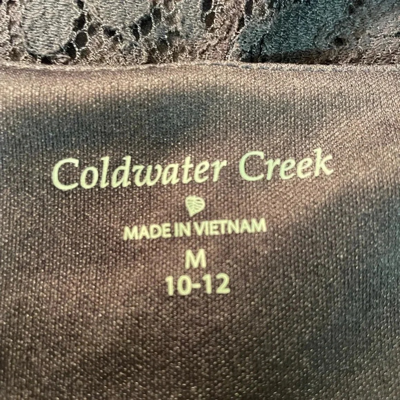 Coldwater Creek black lace tank size 10-12 - Picture 4 of 4